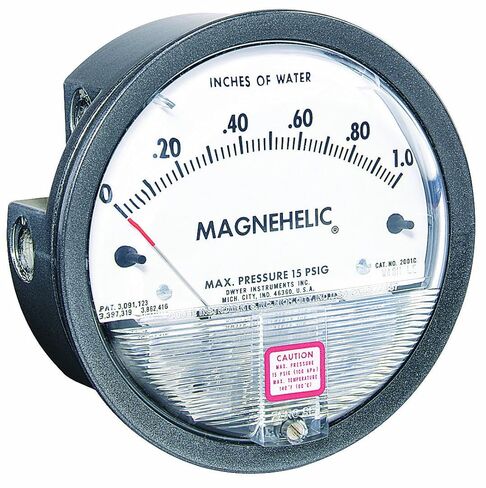 Dwyer Magnehelic Series 2000 Differential Pressure Gauge, Range 0-150"WC in Saudi Arabia