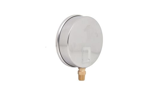 Valley Industries 40 Series 4" 60 PSI Pressure Gauge - Dual Scale, Brass Bottom Mount, Stainless Steel Case, Glycerin Filled in Kuwait