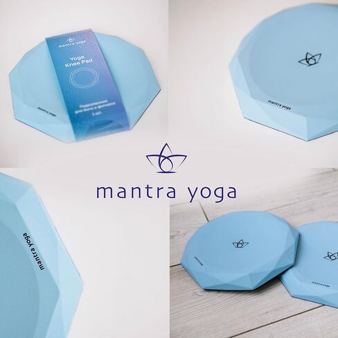 Mantra Yoga Knee Pads (Set of 2) – Extra Thick & Non-Slip Pads for Yoga, Pilates & Fitness – Ergonomic Design for Joint Protection – Lightweight, Portable & Durable Foam in Saudi Arabia