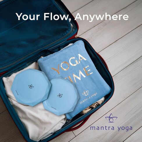 Mantra Yoga Knee Pads (Set of 2) – Extra Thick & Non-Slip Pads for Yoga, Pilates & Fitness – Ergonomic Design for Joint Protection – Lightweight, Portable & Durable Foam in Saudi Arabia