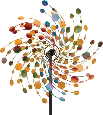 Regal Art & Gift Scare Crow Wind Spinner - Metal Yard Decorations Outdoor | حركية الحديقة الدوار للعشب أو المسار أو سرير الزهرة | النحت الخارجي المقاوم للطقس - 22 بوصة in Kuwait