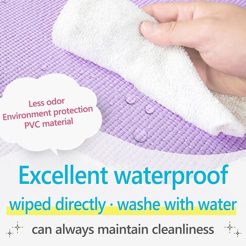 سجادة يوجا غير سامة باللون الوردي من Primasole مع أوضاع - 68 بوصة طول × 24 بوصة عرض × 1/3 بوصة سجادة تمرين غير قابلة للانزلاق للمنزل، في المنزل مع حزام حمل لليوجا بيلاتيس PSS91NH046NA in Kuwait