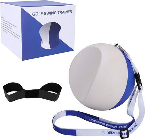 Compression Golf Swing Trainer Ball - Forearm Connection for Perfect Impact | Fix Chicken Wing Swing | Improve Backswing and Swing Tempo | Soft Memory Foam in Saudi Arabia