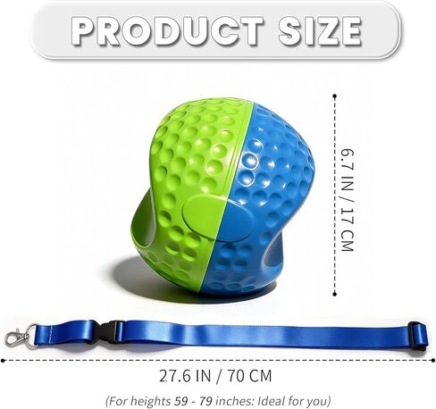 Golf Training Aid, Golf Swing Trainer, Smart Ball, Golf Swing Ball with Soft Memory Foam and Adjustable Lanyard, Enhances Swing Precision and Corrects Slicing, Scooping and Chicken Wing for Golfers in Saudi Arabia