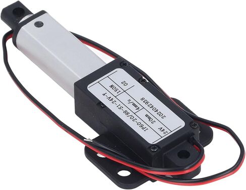Mini Electric Linear Actuator 20mm Stroke 4mm/s 150N Thrust DC24V Aluminum ABS IPX4 Rated Limit Switch 3W Power for Industrial Agricultural Machinery Catering Ventilation in Saudi Arabia