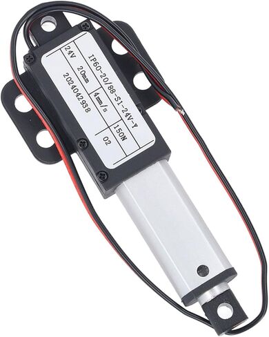 Mini Electric Linear Actuator 20mm Stroke 4mm/s 150N Thrust DC24V Aluminum ABS IPX4 Rated Limit Switch 3W Power for Industrial Agricultural Machinery Catering Ventilation in Saudi Arabia