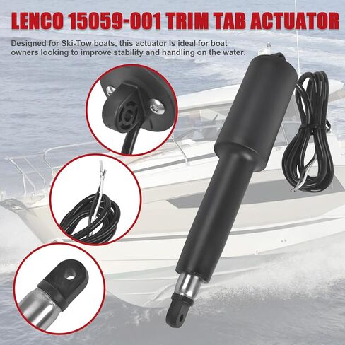 استبدال محرك تبويب القارب لسلسلة Lenco 102 4-1/4 "السكتة الدماغية 15059-001 in Saudi Arabia