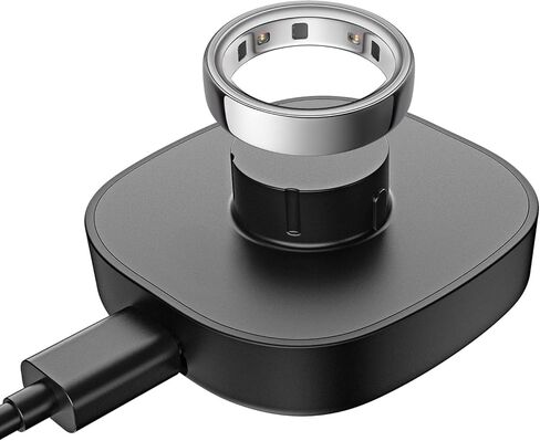 Compatible with Ring Gen 4 Size 8 Charger,Fast Charging Dock and USB-C Cable - Ring Gen 4 Must-Haves for Users (Black, Size 8) in Saudi Arabia