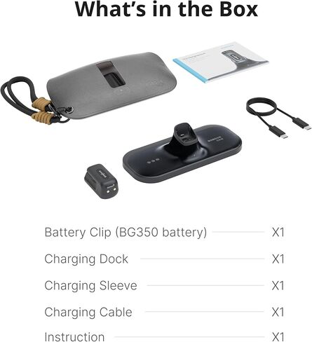 BOBOVR CG2 Charging Dock Accessories,Compatible with Ray-Ban Meta Smart AI Glasses & Oakley Meta HSTN, 3-in-1 Magnetic Charging Station with Portable Battery Clip and Travel Case in Kuwait