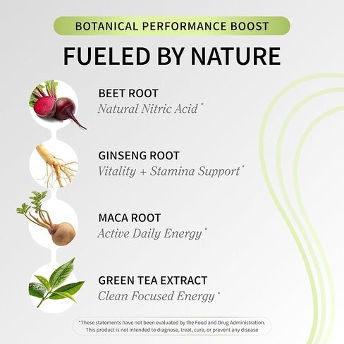 مسحوق جذر البنجر قبل التمرين، مكملات أكسيد النيتريك للرجال والنساء - دعم الطاقة والدورة الدموية، 8.8 أونصة، (30 وجبة، كمية تكفي لمدة شهر)، التوت المختلط in Kuwait