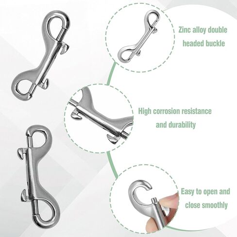 70 جهاز كمبيوتر شخصى 3.5 بوصة مزدوجة نهاية المفاجئة السنانير، الثقيلة الترباس المفاجئة للكلاب المقود سبائك الزنك الزناد مقاطع معدنية سلسلة المفاتيح هوك مفتاح حامل لدلو المياه تغذية الحيوانات الأليفة دلو الزراعية الخيول الحيوانات الأليفة أرجوحة in Kuwait