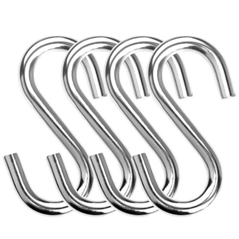 خطافات S لتعليق خطافات S شديدة التحمل 304 من الفولاذ المقاوم للصدأ خطاف أرجوحة مقاس 3.3 بوصة (2) in Kuwait