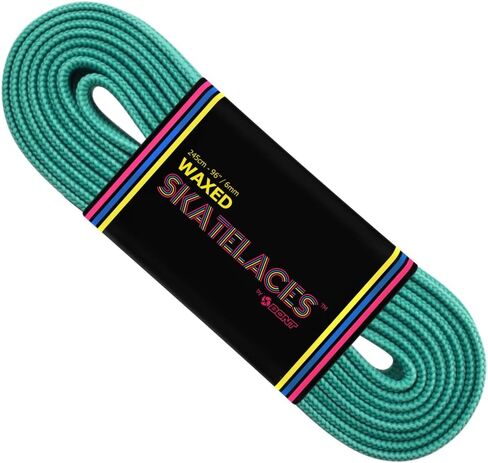 Bont Skates Waxed Laces - 6mm & 8mm - 47" 71" 79" 96" 108" - Misty Teal in Saudi Arabia