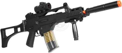 بندقية DE R36C TacSpec الكهربائية AEG مع مصباح يدوي ونطاق النقطة الحمراء in Kuwait