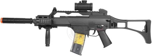 بندقية DE R36C TacSpec الكهربائية AEG مع مصباح يدوي ونطاق النقطة الحمراء in Kuwait