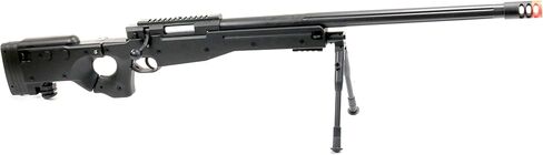 BBTac Airsoft Sniper Rifle Bolt Action Heavy Battle Airsoft Gun Spring Loaded with Bipod and Folding Stock in Kuwait