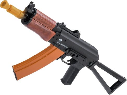 Evike Airsoft - كلاشينكوف معدني مرخص من Softair AKS74U AEG Airsoft مع أثاث من الخشب الحقيقي in Kuwait