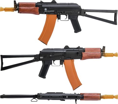 Evike Airsoft - كلاشينكوف معدني مرخص من Softair AKS74U AEG Airsoft مع أثاث من الخشب الحقيقي in Kuwait