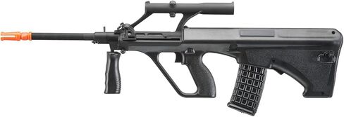 بندقية تسليح الجيش بوليمر AEG Airsoft مع نطاق (اللون: أسود) in Saudi Arabia