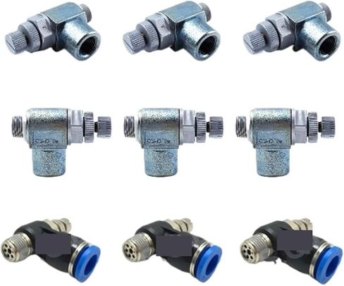 1pcs GRLA-1/8-1/4-3/8-QS-PK-4-6-8-RS-B GRLA-M5-QS-PK-3-4-6-RS-B One-way flow control valves(GRLA-M5-PK-3-RS-B) in Saudi Arabia