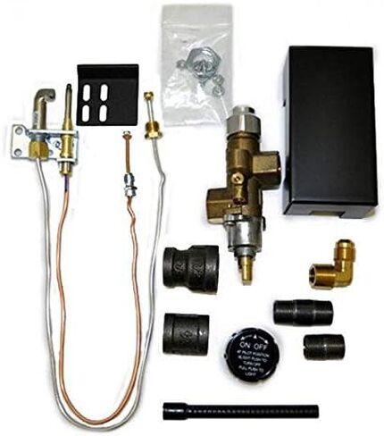 مجموعة أدوات التحكم في منتجات Hearth 72PKN لسلامة المدخل الجانبي (نحاس، منفذان، مدخل 3/8 بوصة أو 1/2 بوصة، صمام كروي، غاز طبيعي) in Kuwait