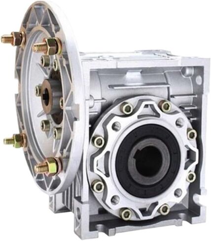 Worm Gear Reducer RV63 NMRV063 Input Hole 1.4cm 5:1-100: Ratio Output 25mm for 0.25-1.5KW Motor(Ratio 40 to 1,Flange 71B5) in Saudi Arabia