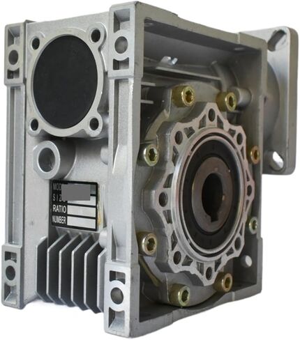 Worm Gear Reducer Nmrv063 rv75 nmrv110 2.4CM Input Flange High Torque Deceleration Motor Metal Transmission Drive Reduction Gearbox(71b5 1.4cm,Ratio 10) in Saudi Arabia