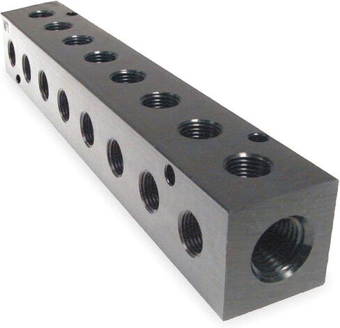 M10-125-8-90، مشعب، منافذ 90 درجة، 8 محطات، إدخال 1/4 NPT، إخراج 1/8 NPT in Kuwait