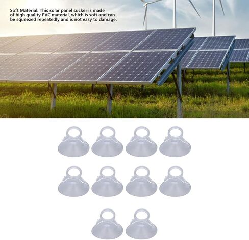 Heavy Duty Suction Cup Transparent PVC 10pcs Set with Pull Rings Easy to Use for Car Glass Tiles Solar Panels Multipurpose in Saudi Arabia