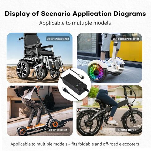 شاحن بطارية ليثيوم 67.2 فولت 2 أمبير، مناسب للشحن السريع لبطارية ليثيوم 16 ثانية 60 فولت، مزود بقابس موصل GX16-3، مع شاشة عرض وأضواء مؤشر LED in Kuwait