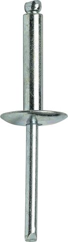 مسامير تثبيت ذات شفة كبيرة من Fastenere - 3/16 بوصة × 3/4 بوصة (25 قطعة) شديدة التحمل، نهاية مفتوحة، زنك فولاذي، مقاومة للتآكل، قوة شد عالية وقص، 6-12 فجوة .626 بوصة - .750 بوصة in Saudi Arabia