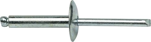 Fastenere Large Flange Pop Rivets - 3/16" x 1" (25 pcs) Heavy Duty, Open End, Steel Zinc, Corrosion-Resistant, High Tensile & Shear Strength, 6-16 Gap .876" - 1.00" in Saudi Arabia