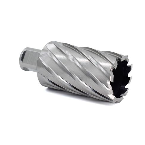 OSCARBIDE 1-7/16 "x2 قاطع حلقي، 3/4 بوصة ويلدون شانك، 1-7/16 بوصة قطر القطع، 2 بوصة عمق القطع، 2 مسطح، مثقاب ماج مع دبوس طيار لضغط الحفر المغناطيسي، قطعة واحدة in Saudi Arabia