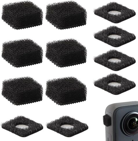 6 قطع من واقي الرياح لـ Insta 360 X4 / X3 إسفنجة مضادة للضوضاء ووسادة ميكروفون للزجاج الأمامي لملحقات Insta 360 X4 / X3 in Saudi Arabia