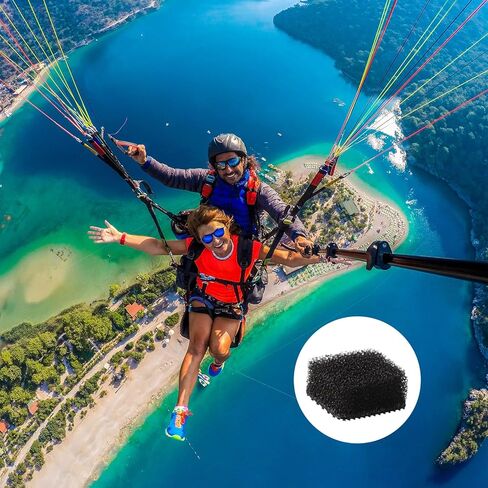6 قطع من واقي الرياح لـ Insta 360 X4 / X3 إسفنجة مضادة للضوضاء ووسادة ميكروفون للزجاج الأمامي لملحقات Insta 360 X4 / X3 in Saudi Arabia