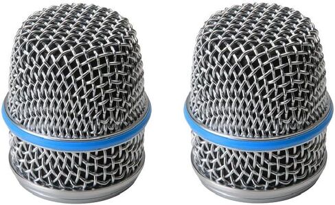 شبكة بديلة Beta57 RK320 لميكروفون Shure Beta 57A Supercardioid الديناميكي، مع زجاج أمامي داخلي، حلقة زرقاء، عبوتان in Saudi Arabia