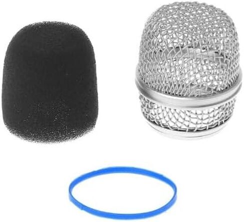شبكة بديلة Beta57 RK320 لميكروفون Shure Beta 57A Supercardioid الديناميكي، مع زجاج أمامي داخلي، حلقة زرقاء، عبوتان in Saudi Arabia