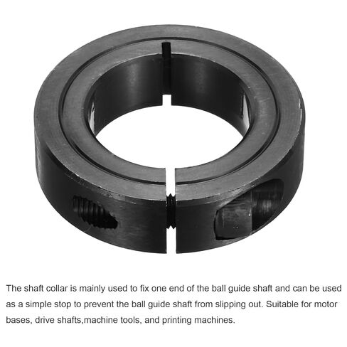 MECCANIXITY Shaft Collar 1 1/8" Bore Single Split Carbon Steel Clamping Collar Shaft Collars with Set Screw Black in Saudi Arabia