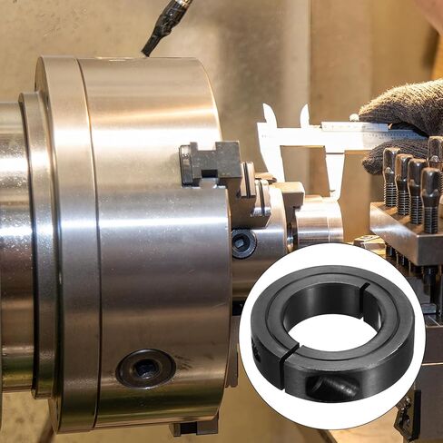 MECCANIXITY Shaft Collar 1 1/8" Bore Single Split Carbon Steel Clamping Collar Shaft Collars with Set Screw Black in Saudi Arabia