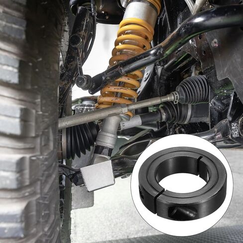 MECCANIXITY Shaft Collar 1 1/8" Bore Single Split Carbon Steel Clamping Collar Shaft Collars with Set Screw Black in Saudi Arabia