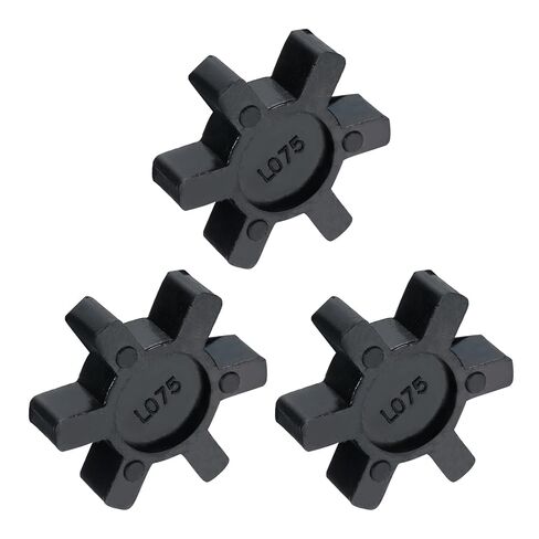uxcell 5pcs L110 Jaw Coupling Insert, Flexible Solid Type NBR Rubber Jaw Coupling Center Inserts for L Jaw Coupling L-Jaw Coupler Set, Black in Saudi Arabia
