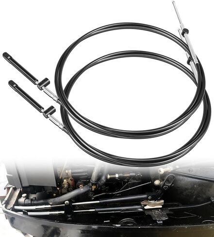 Bonbo 10FT Boat Throttle and Shift Cables for Gen1 600A Series Controller, Compatible with Mercury MerCruiser Marine Force Outboard Engines, Replaces Part Number CC17910 in Saudi Arabia