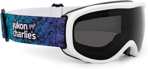 Yukon Charlie's Powder Hound Kids Snow Goggles - Spherical Lens Ski Goggles for Young Skiers - CrystalClear View & Secure Fit in Kuwait