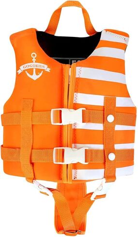 سترة سباحة للأطفال من Wytbaby للأولاد والبنات، سترة تطفو للأطفال الصغار من عمر 2 إلى 8 سنوات مع سحاب وحزام قابل للتعديل لشاطئ حمام السباحة in Kuwait