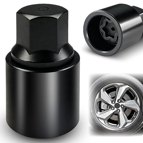 D-Wheel Lock Key for Toyota, Lexus, Tacoma, Anti-Theft Lug Nut Removal Tool, Standard Hex Top for Standard Wrenches, Construction D-Wheel Lug Nut Removal Tool in Kuwait