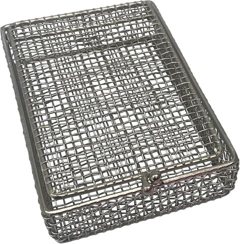 Stainless Products Ltd. Stainless Steel Parts Washing Basket (5.25"x3.75"x1.25") - Perfect for Efficient Cleaning of Small Parts, Designed with Durable Steel, Corrosion Resistant - PACK OF 2 in Kuwait
