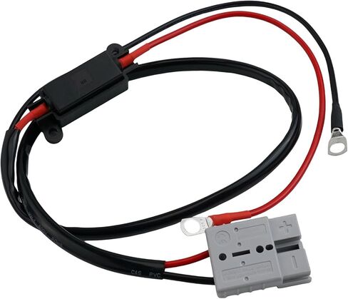 طقم كبل توصيل سريع للبطارية 50 أمبير للموصل مع أطراف نحاسية مطلية بالفضة 40 أمبير تصميم قفل قوي للقوارب والمركبات ATVs والمقطورات والرافعات in Kuwait