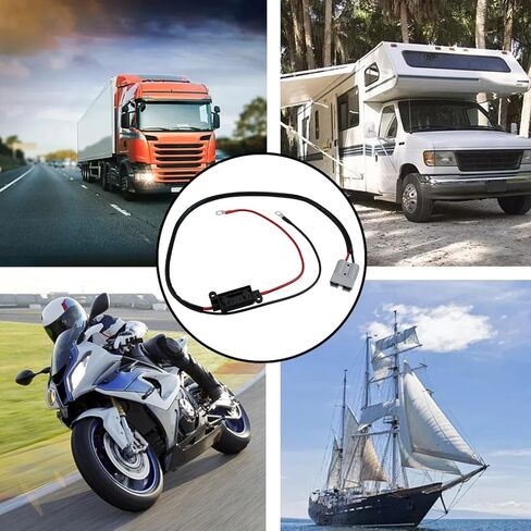 طقم كبل توصيل سريع للبطارية 50 أمبير للموصل مع أطراف نحاسية مطلية بالفضة 40 أمبير تصميم قفل قوي للقوارب والمركبات ATVs والمقطورات والرافعات in Kuwait