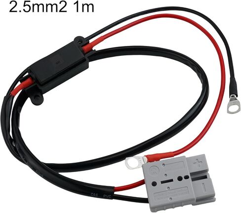 طقم كبل توصيل سريع للبطارية 50 أمبير للموصل مع أطراف نحاسية مطلية بالفضة 40 أمبير تصميم قفل قوي للقوارب والمركبات ATVs والمقطورات والرافعات in Kuwait