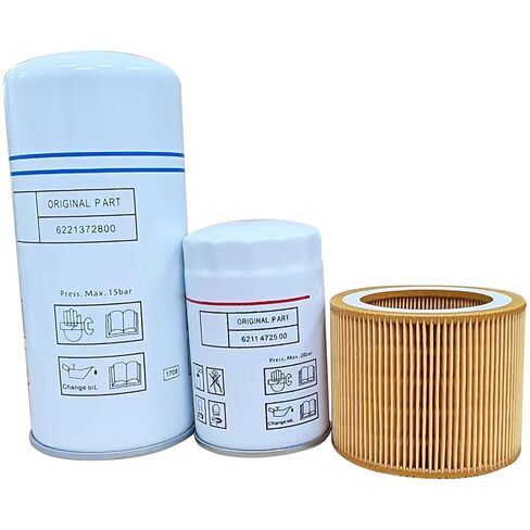 6221372800 Oil Separators 6211472500 Oil Filter 6211473900 Air Filter ZHSLEMT kit Compatible with Air Compressor in Kuwait